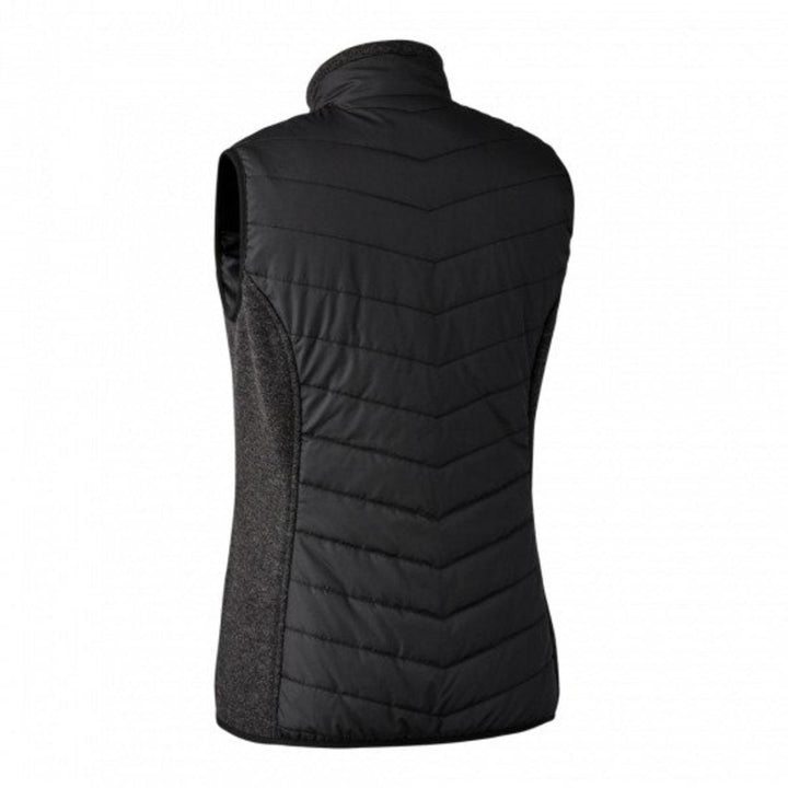 Deerhunter Lady Caroline Padded Waistcoat with knit Black