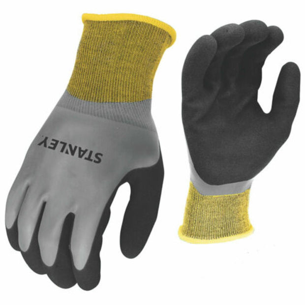 Stanley SY18 Waterproof Grip Glove Yellow/Grey/Black