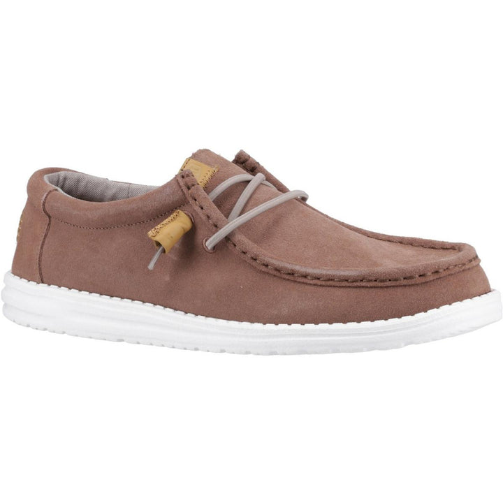 HEYDUDE Wally Craft Suede Shoe Brown