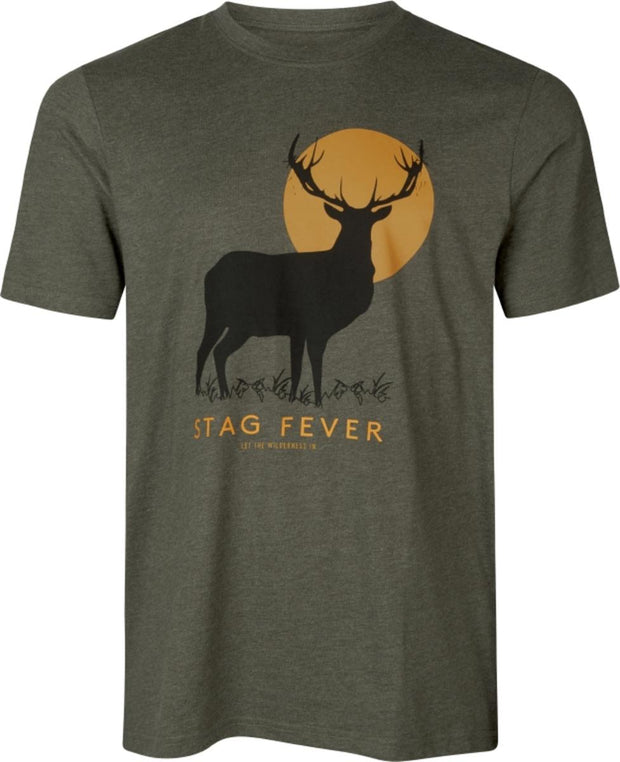 Seeland Stag Fever T-shirt Pine green melange