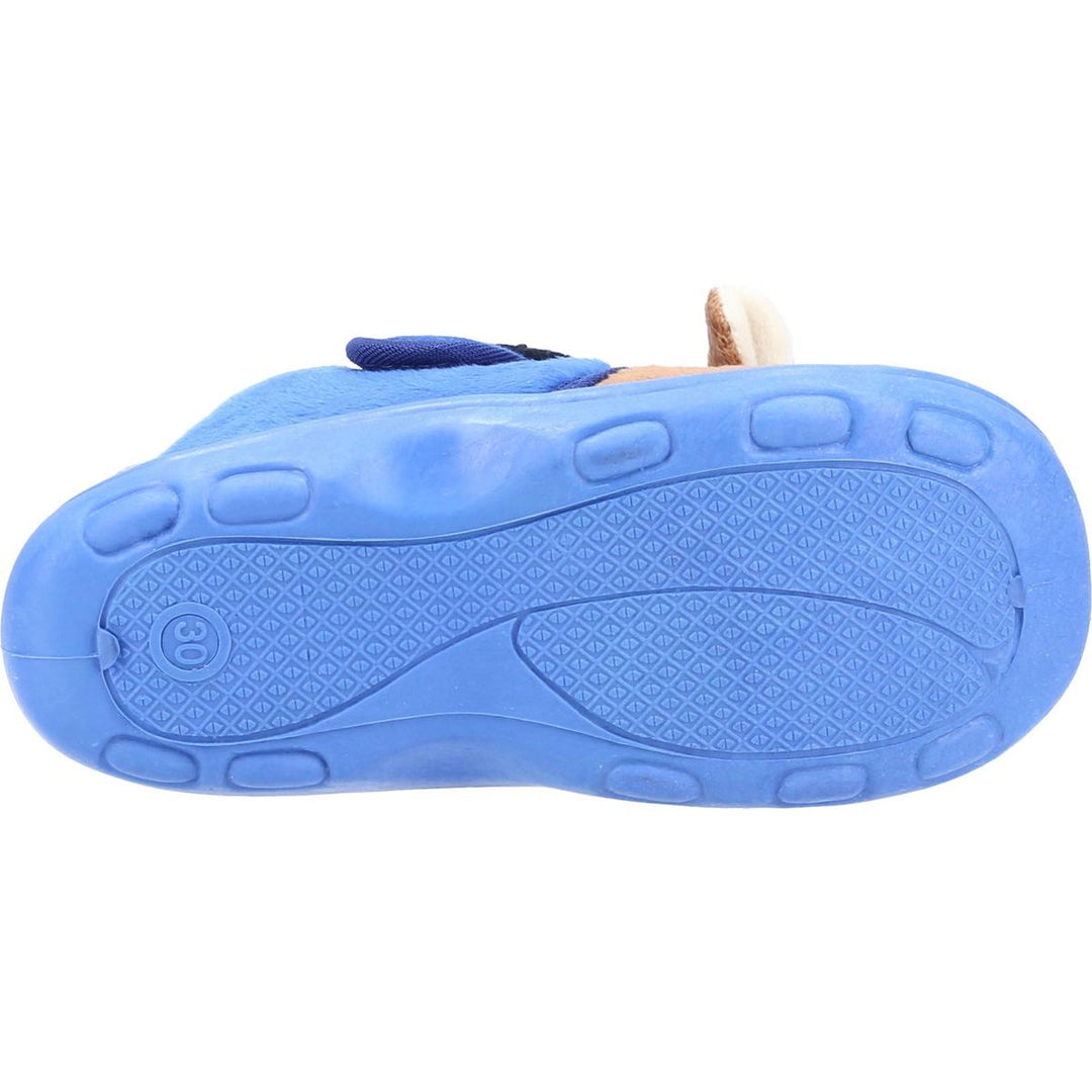 Mirak Bungle Touch Fastening Bootie Slipper Blue
