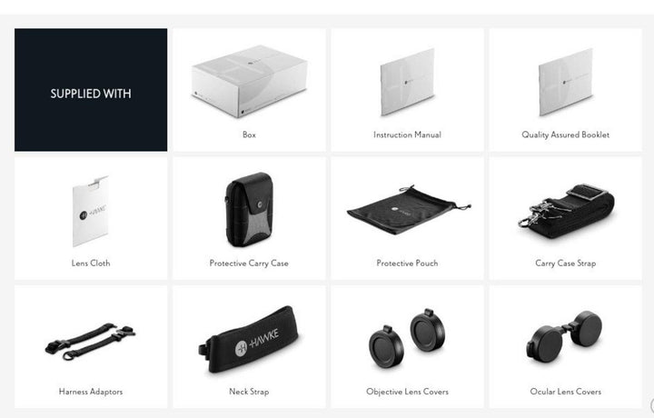 Hawke Frontier HD X 10x32 Binocular (Grey) Binoculars