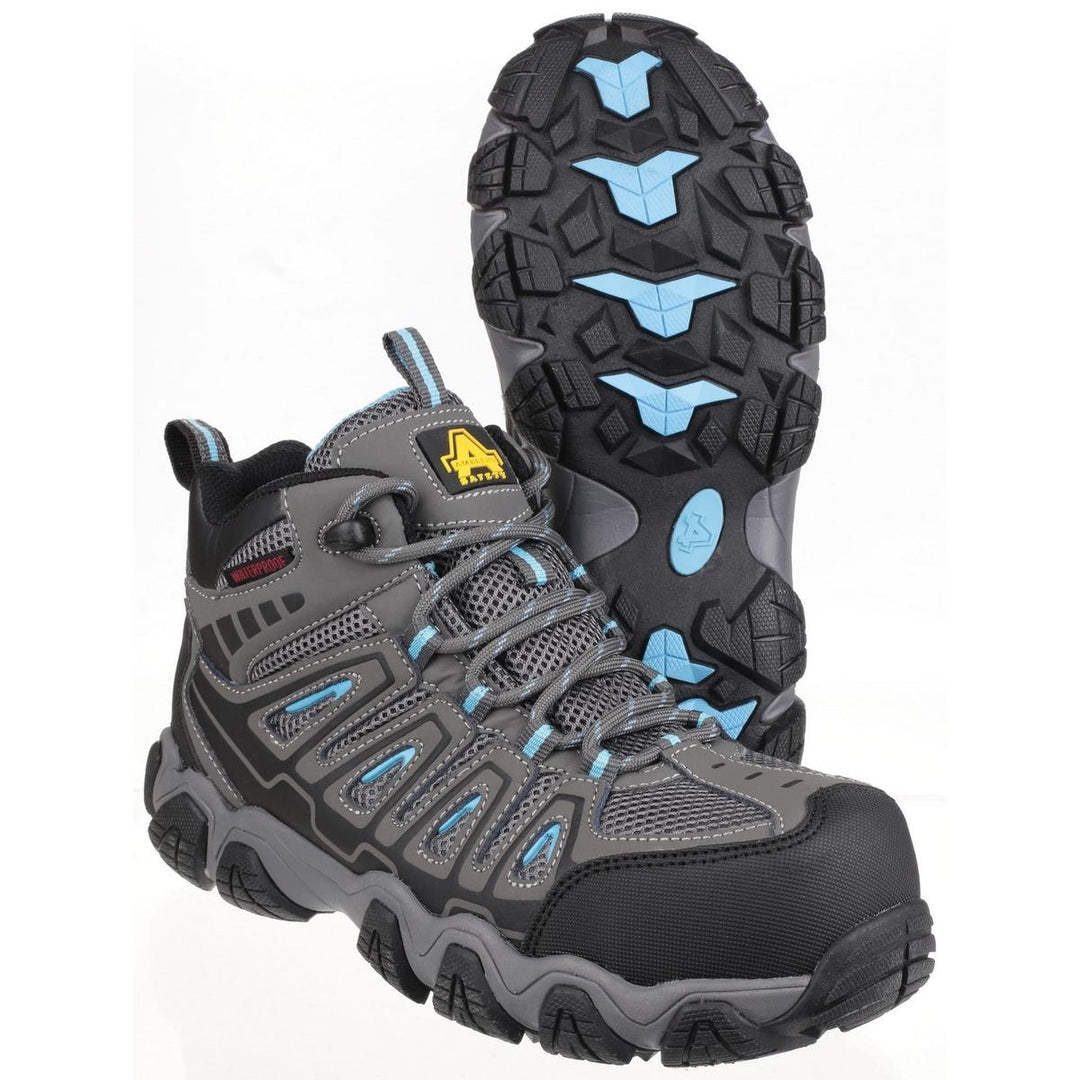 Amblers Safety AS802 Waterproof Non-Metal Ladies Safety Hiker Grey