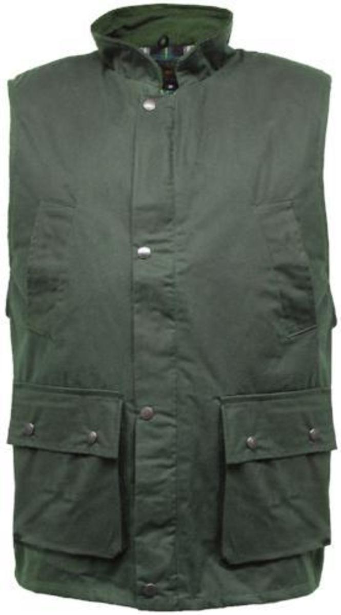Game Technical Apparel Classic Wax Gilet Olive