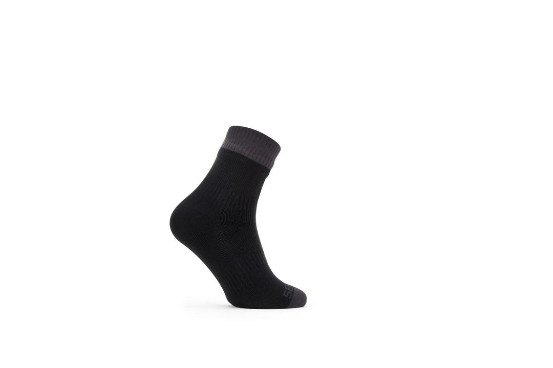 Sealskinz Wretham Waterproof Warm Weather Ankle Length Sock Black/Grey Unisex SOCK