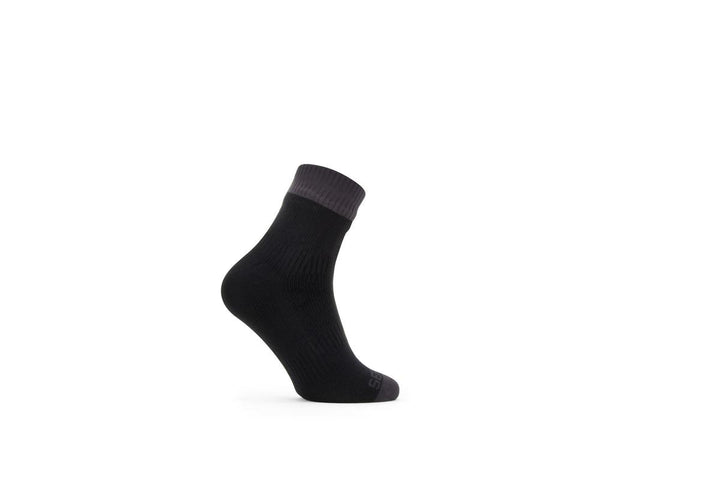 Sealskinz Wretham Waterproof Warm Weather Ankle Length Sock Black/Grey Unisex SOCK