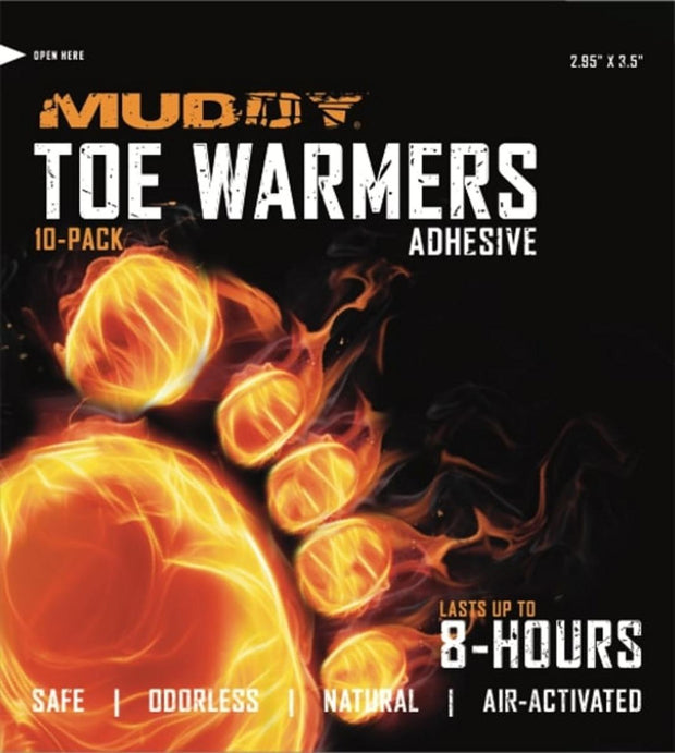 Muddy Toe Warmer W/ Adhesive / 10 Pack