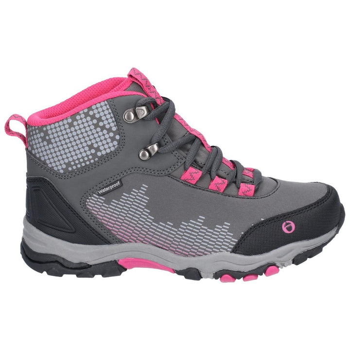 Cotswold Ducklington Lace Up Hiking Waterproof Boot Grey/Pink