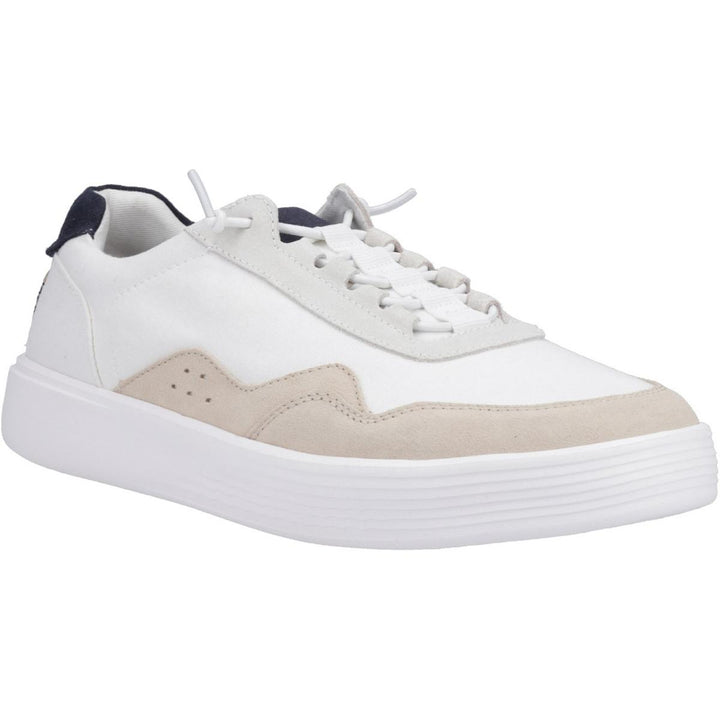 HEYDUDE Hudson Canvas Trainer White/Grey