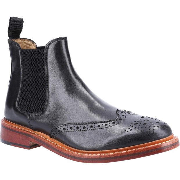 Cotswold Siddington Leather Goodyear Welt Boot Black