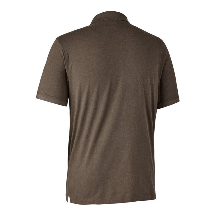 Deerhunter Gunnar Polo Shirt Brown Leaf melange