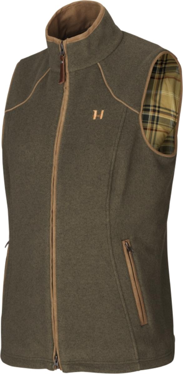 Harkila Sandhem lady fleece waistcoat - Willow green melange