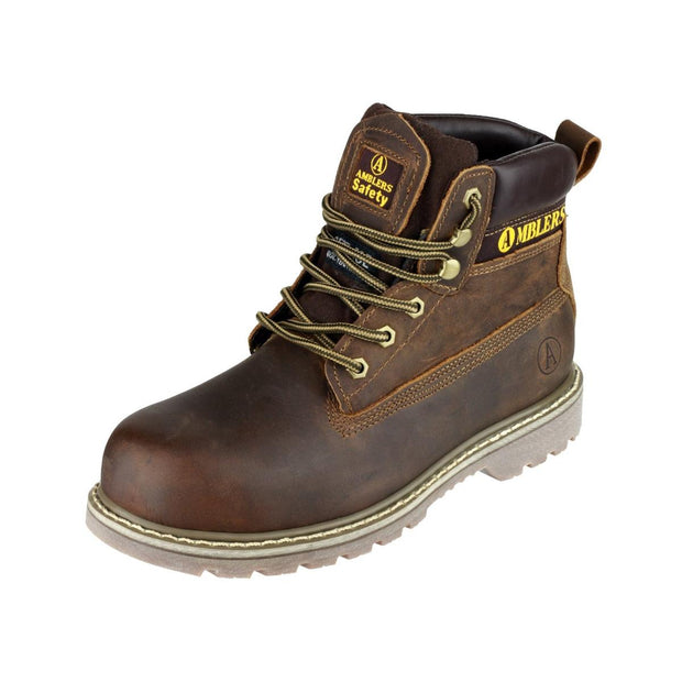 Amblers Safety FS164 Goodyear Welted Lace up Industrial Safety Boot Brown