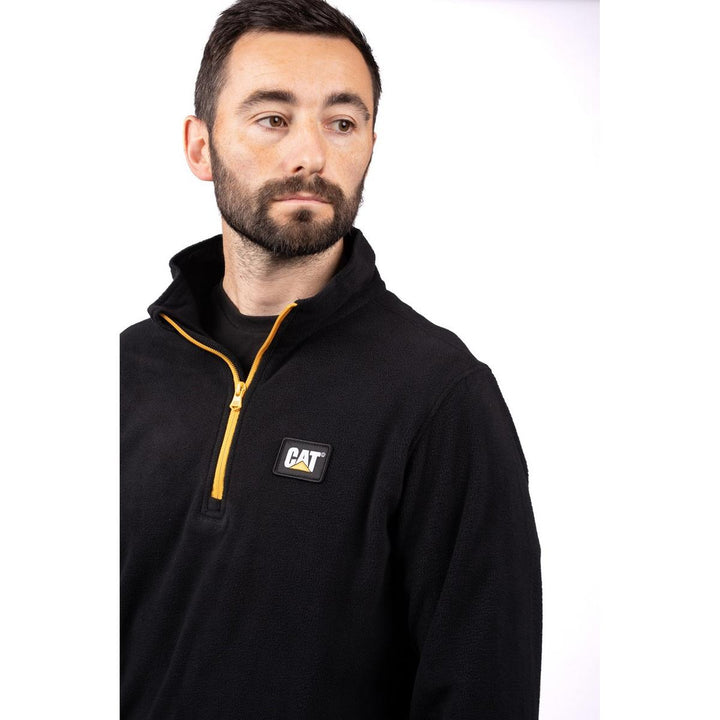 Caterpillar Cat Microfleece Quarter Zip Black/Yellow