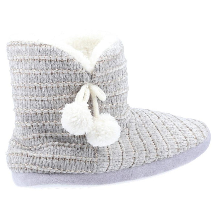 Divaz Saturn Knitted Bootie Slipper Grey