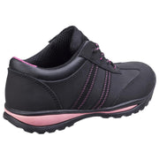 Amblers Safety FS47 Heat Resistant Lace Up Safety Trainer Black/Pink