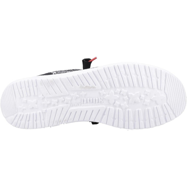 HEYDUDE Wally Funk Open Mesh Shoe Black/White