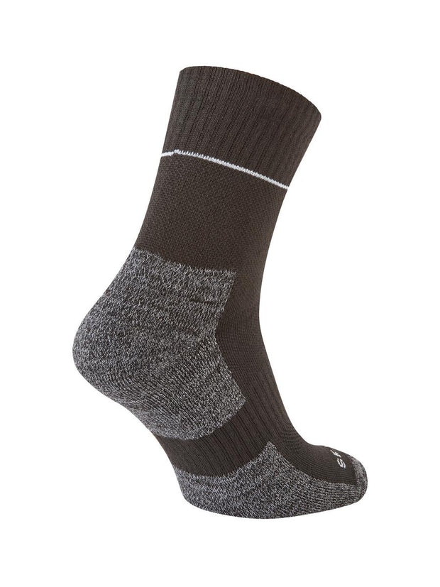 Sealskinz Morston Solo QuickDry Ankle Length Sock Black/Grey Unisex SOCK