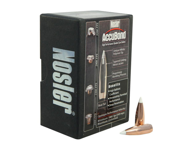 Nosler AccuBond Projectiles 30 Cal 125gr Box 50