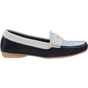Riva Banyoles Moccasin with Tassel Navy Blue White