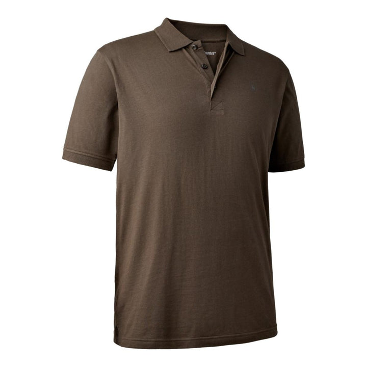 Deerhunter Christian Polo Shirt - Brown Leaf