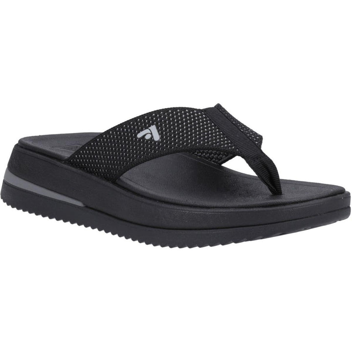 Fitflop Surff Two-tone Toe Post Sandals Black