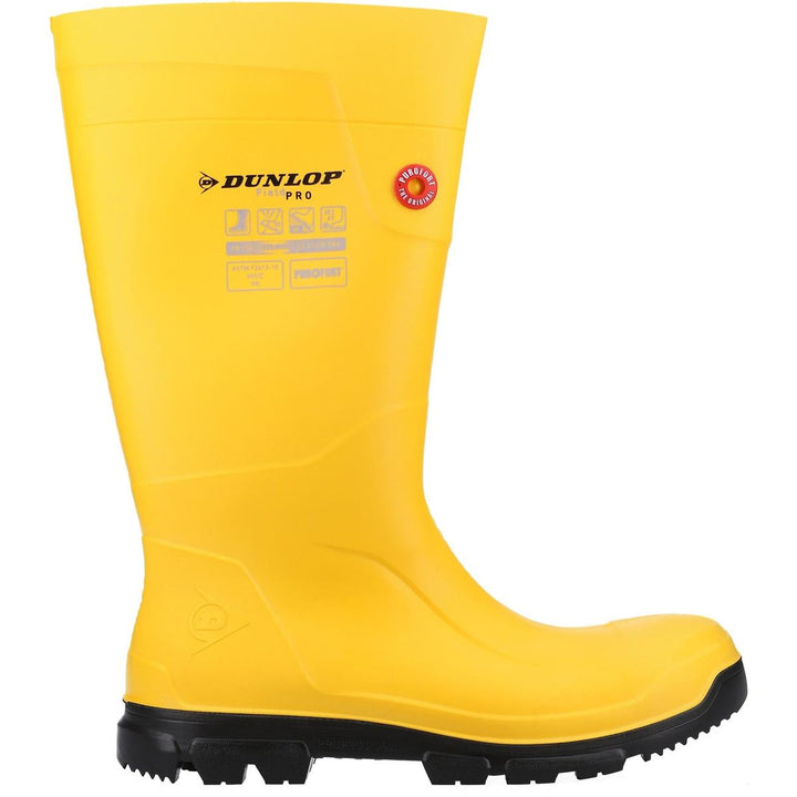Dunlop Purofort FieldPRO Full Safety Wellington Yellow/Black