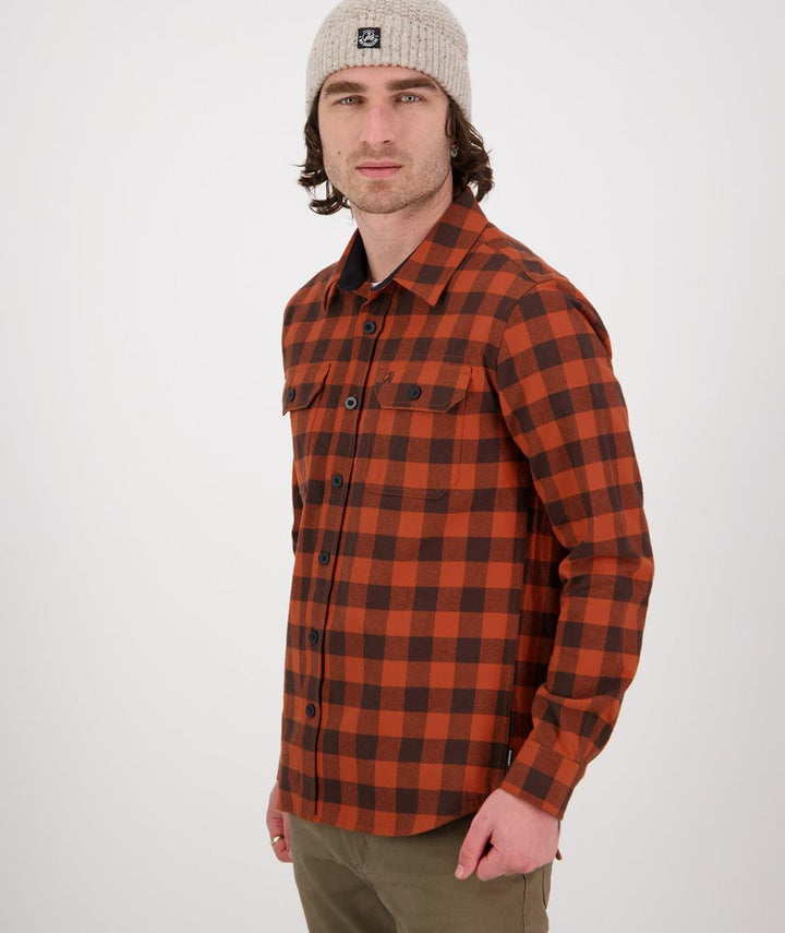 Swanndri Taranaki Tailor Shirt Rust/Brown