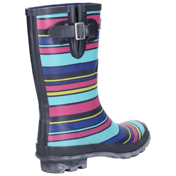 Cotswold Paxford Elasticated Mid Calf Wellington Boot Stripe