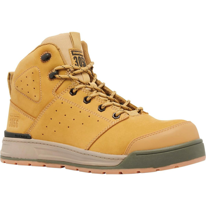 Hard Yakka 3056 Lace Zip Safety Boot Wheat