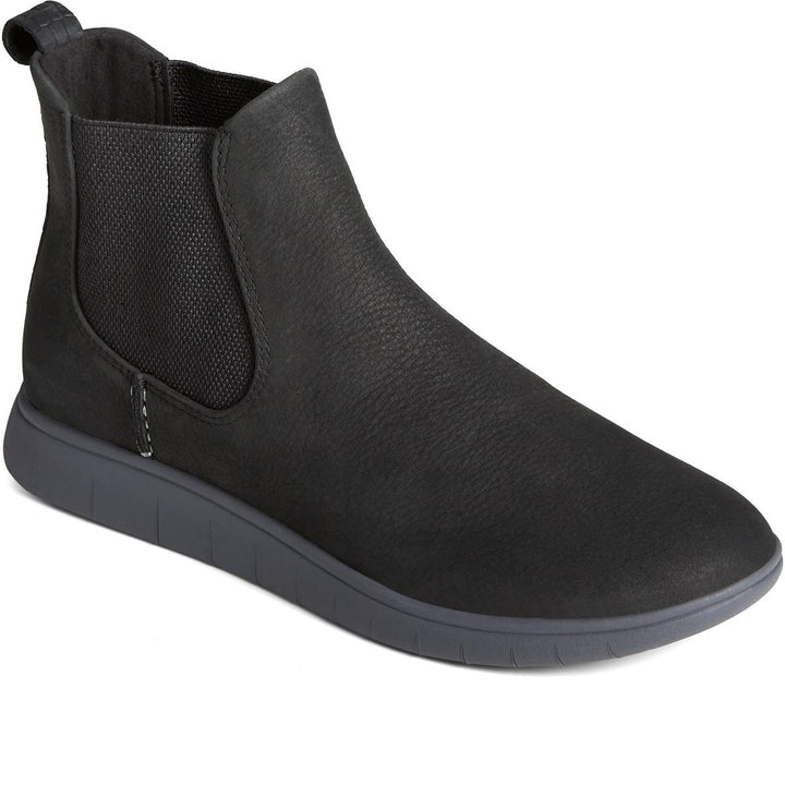 Sperry Coastal Plushwave Chelsea Ankle Boots Black