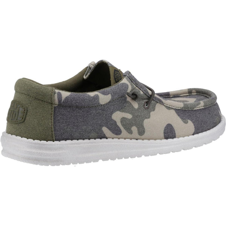 HEYDUDE Wally Washed Camo Shoe Camo