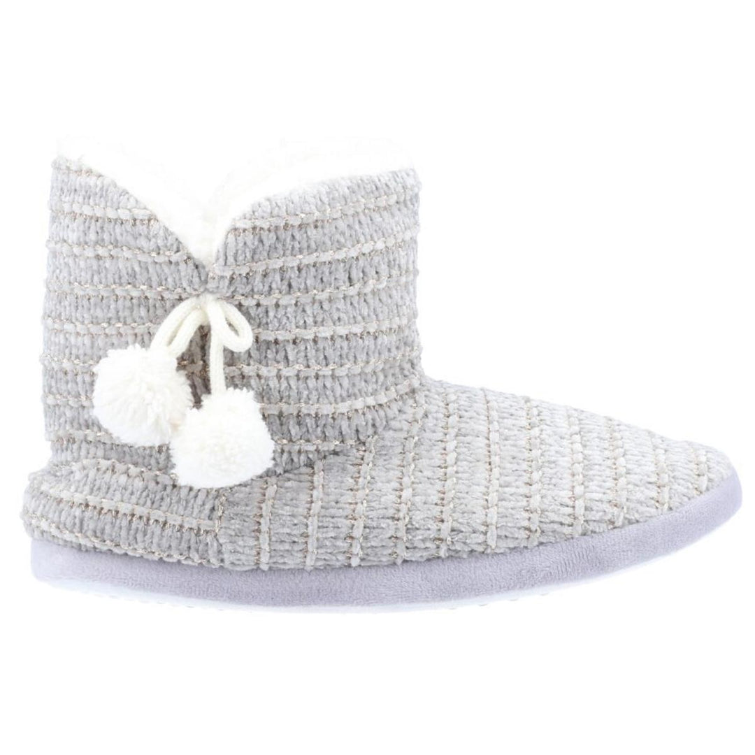 Divaz Saturn Knitted Bootie Slipper Grey