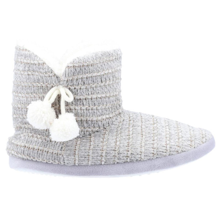 Divaz Saturn Knitted Bootie Slipper Grey