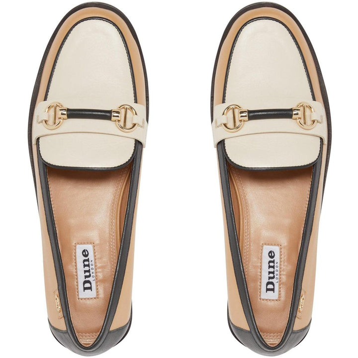 Dune Glossi Loafers Camel