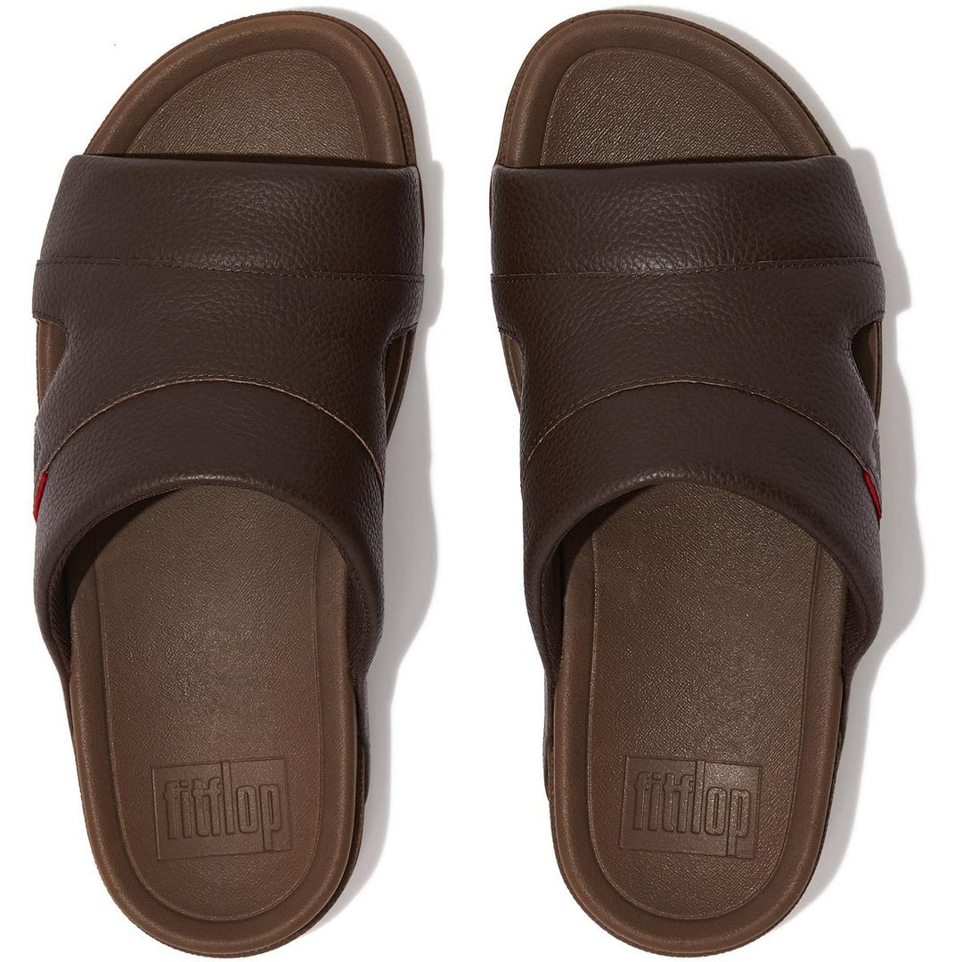 Fitflop Freeway Slide Chocolate Brown