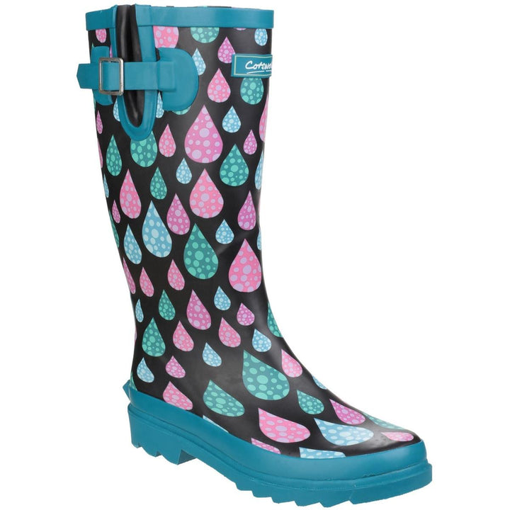 Cotswold Burghley Waterproof Pull On Wellington Boot Raindrop