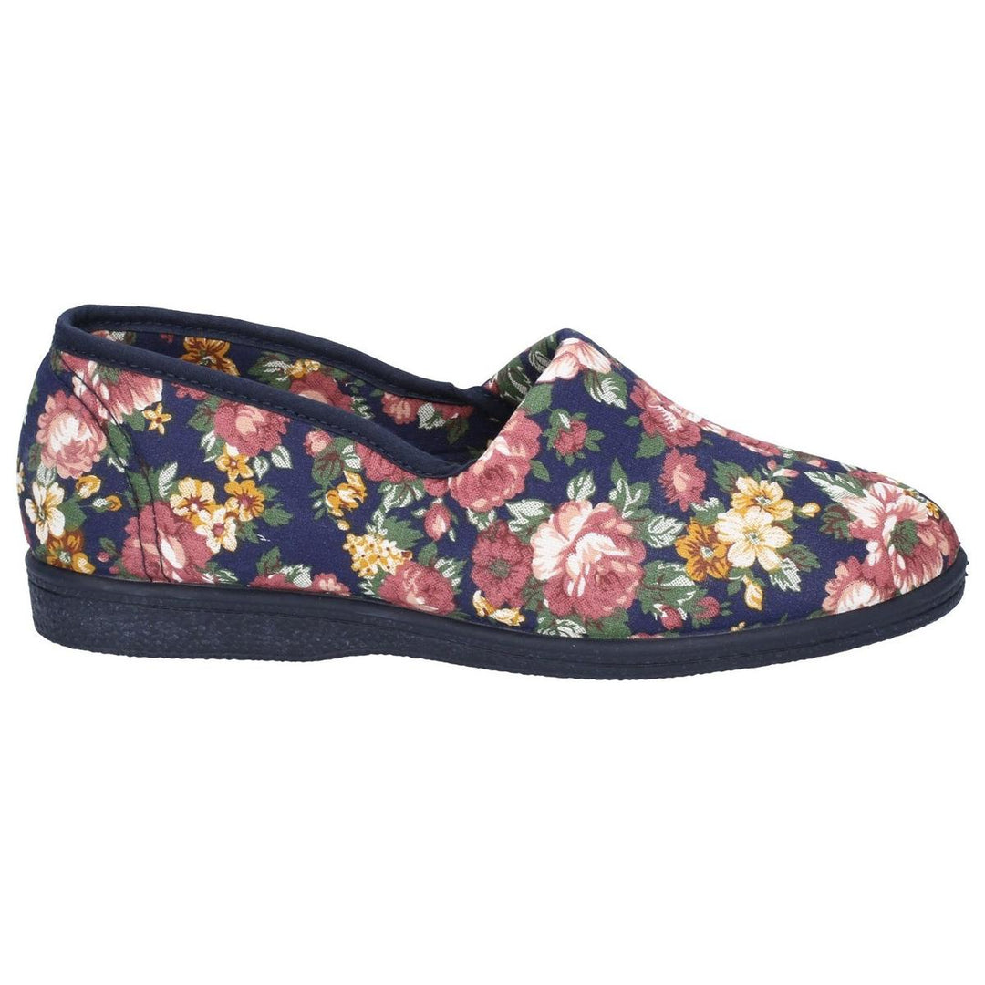 Mirak Patricia Cotton Slip On Summer Shoe Blue
