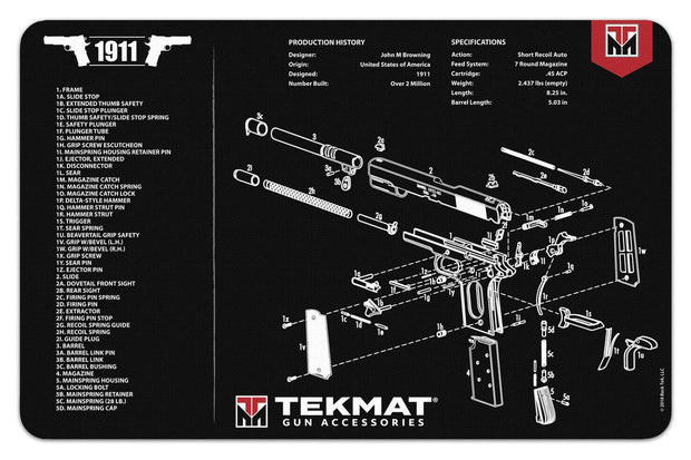 TekMat 1911 TekMat Gun Cleaning Mat