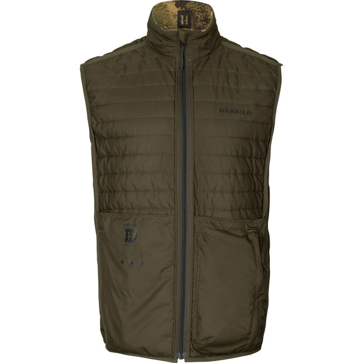 Harkila Deer Stalker camo reversible packable waistcoat Willow green/AXIS MSP®Forest