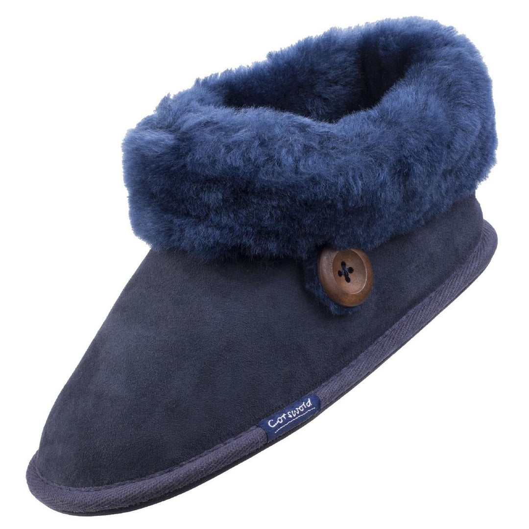 Cotswold Wotton Sheepskin Bootie Dark