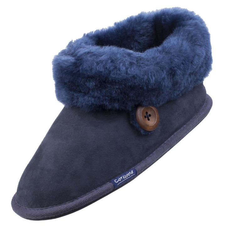 Cotswold Wotton Sheepskin Bootie Dark