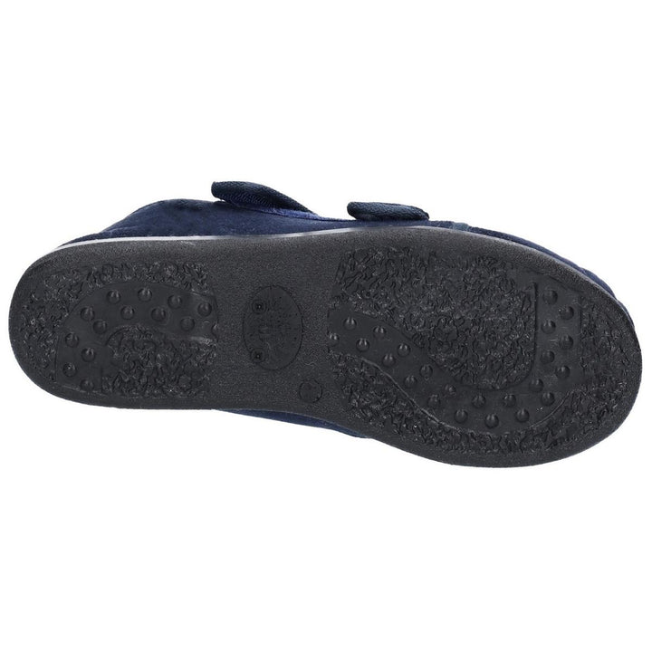 GBS Med Med Torbay Extra Wide Fit Slipper Navy