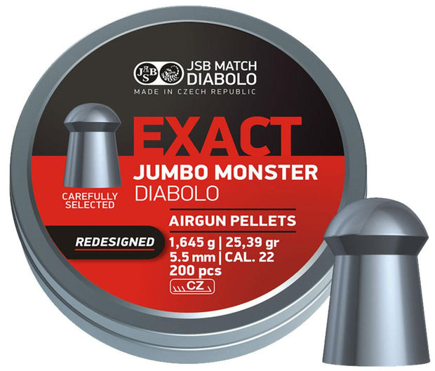 JSB Jumbo Exact Monster .22 Pellets  Tin of 200
