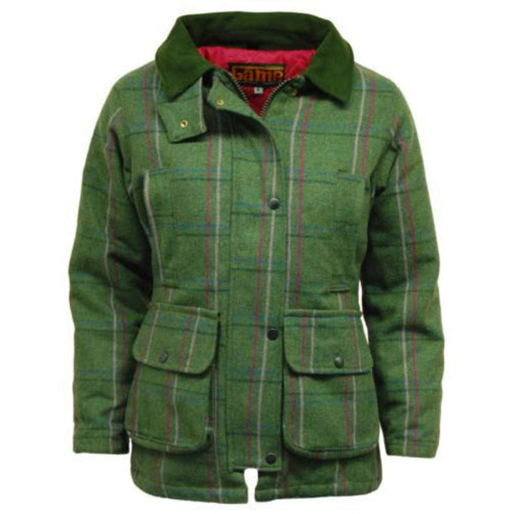 Game Technical Apparel Ladies Game Ruby Check Tweed Jacket